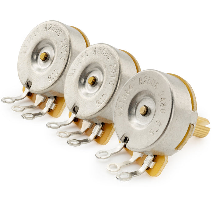 Part of cts 450g a250kx2 b250k pots brass short split shaft 1 4 inch 10 audio linear taper potentiometers for electric guitar bass set of mx1860 2mx1864