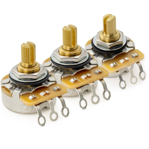 cts 450g a250kx2 b250k pots brass short split shaft 1 4 inch 10 audio linear taper potentiometers for electric guitar bass set of mx1860 2mx1864