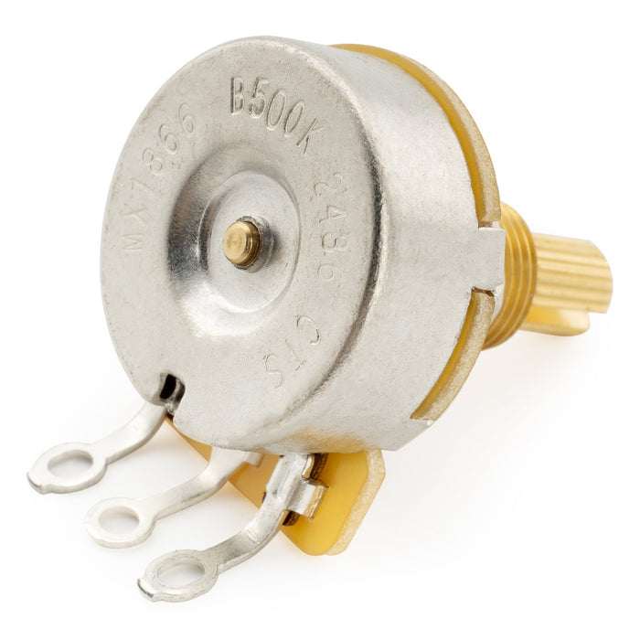 Part of cts 450g b500k pot brass standard split shaft 3 8 inch 10 linear taper potentiometer for electric guitar bass mx1866
