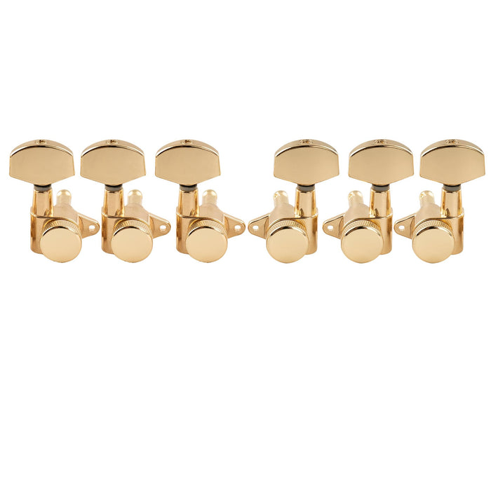 musiclily pro 3r3l 15 1 ratio full sealed locking machine heads tuners tuning pegs keys with big hex button right angle screw for acoustic electric guitar