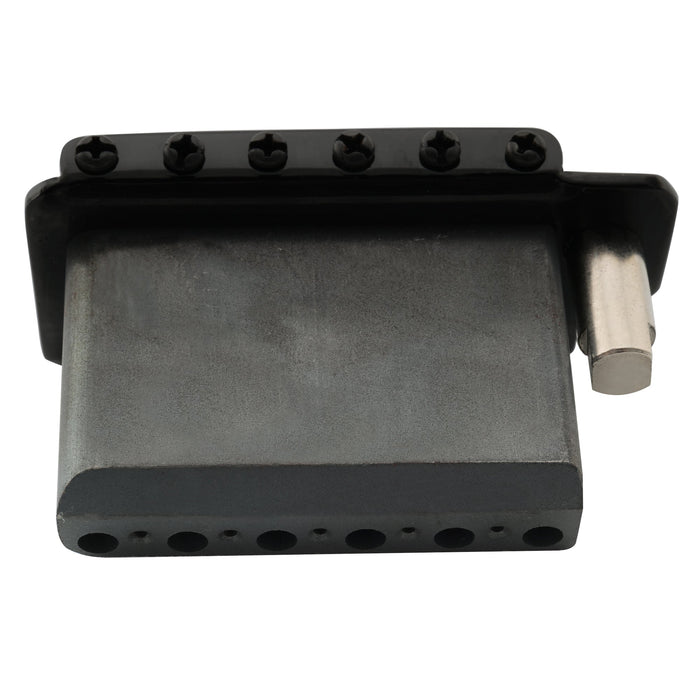 detail of musiclily pro 54mm2 1 8 inch 2 point style guitar tremolo bridge with stainless steel saddles full steel block for japan import strat style electric guitar mx1891p