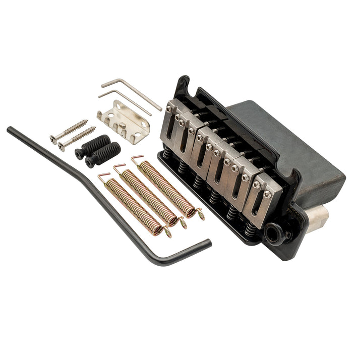 musiclily pro 54mm2 1 8 inch 2 point style guitar tremolo bridge with stainless steel saddles full steel block for japan import strat style electric guitar mx1891p