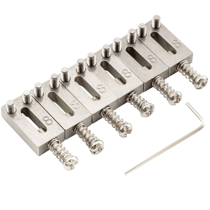 Part of musiclily pro 10 8mm stainless steel modern guitar tremolo bridge saddles for strat style electric guitar mx1892 6