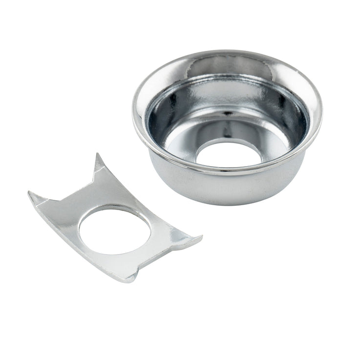 musiclily pro steel traditional cup jack plate for tele style electric guitar mx1895p, chrome