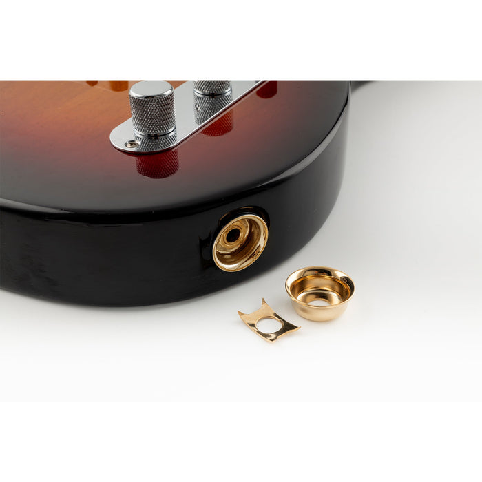 Application of musiclily pro steel traditional cup jack plate for tele style electric guitar mx1895p