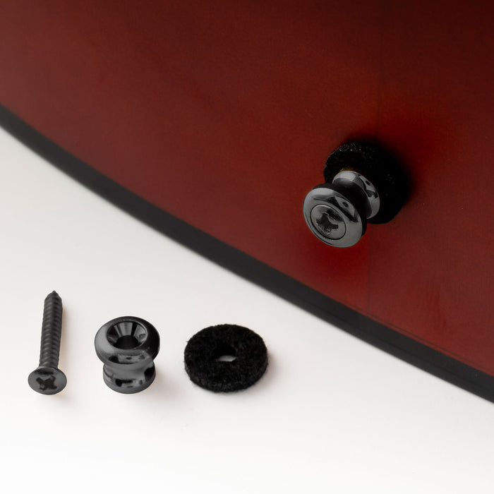 Application of musiclily pro steel strap button end pins for small sized guitar bass ukulele mx1896 2p