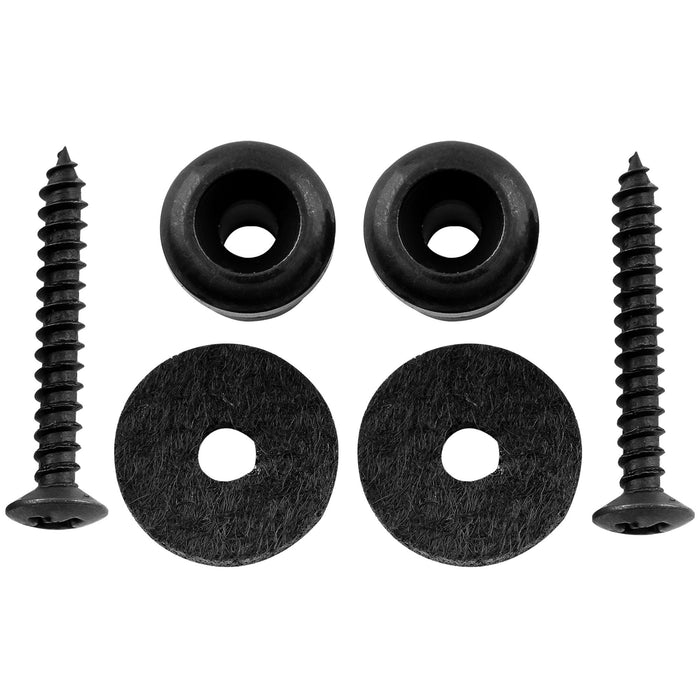 detail of musiclily pro steel strap button end pins for small sized guitar bass ukulele mx1896 2p