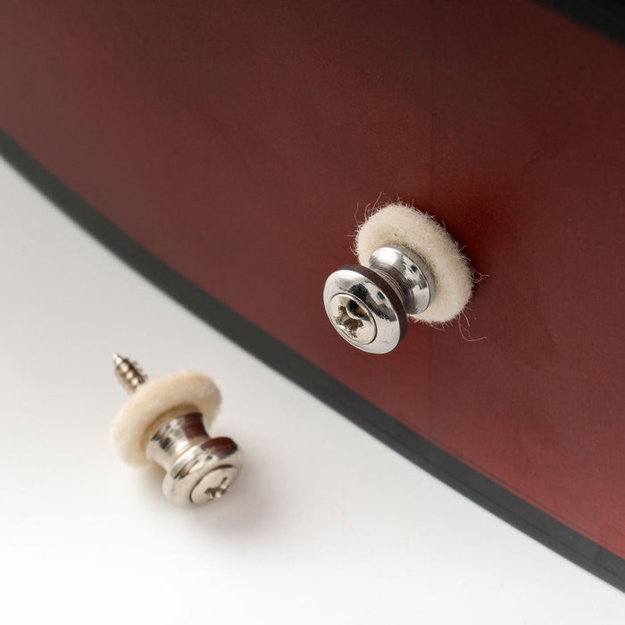 Musiclily Pro Steel Strap Button End Pins for Small Sized Guitar Bass Ukulele, Set of 2