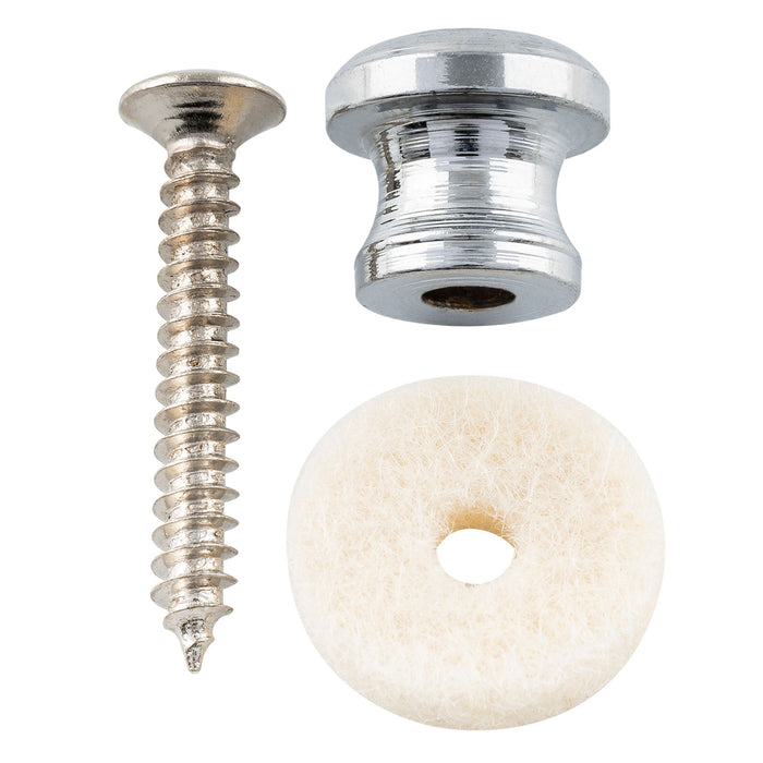 Musiclily Pro Steel Strap Button End Pins for Small Sized Guitar Bass Ukulele, Set of 2