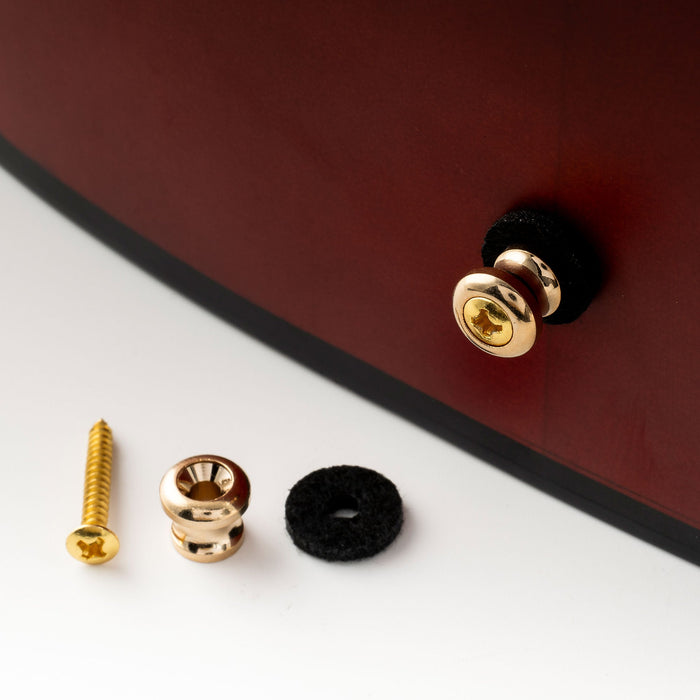 Musiclily Pro Steel Strap Button End Pins for Small Sized Guitar Bass Ukulele, Set of 2