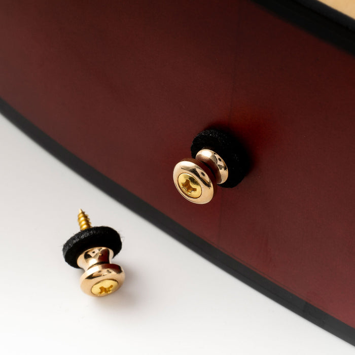 Musiclily Pro Steel Strap Button End Pins for Small Sized Guitar Bass Ukulele, Set of 2