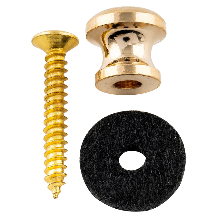 Musiclily Pro Steel Strap Button End Pins for Small Sized Guitar Bass Ukulele, Set of 2