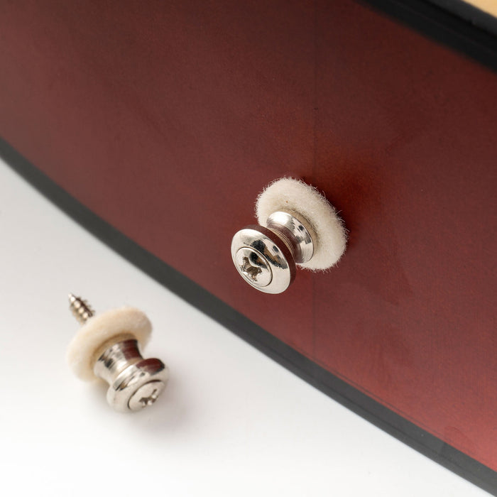 Musiclily Pro Steel Strap Button End Pins for Small Sized Guitar Bass Ukulele, Set of 2