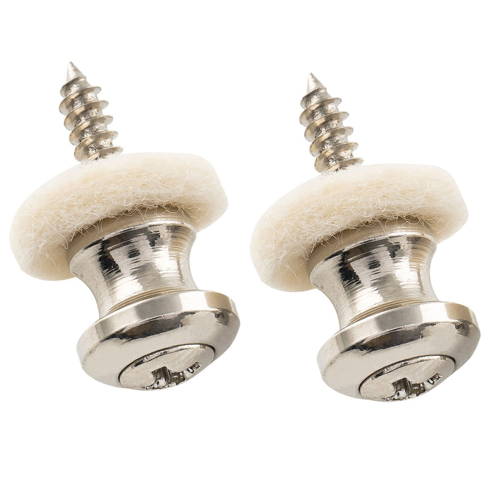 musiclily pro steel strap button end pins for small sized guitar bass ukulele mx1896 2p, nickel