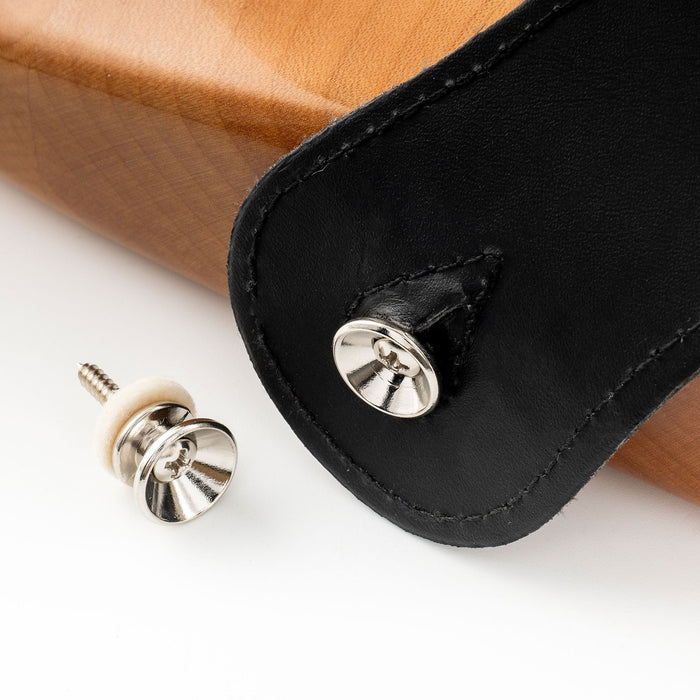 Application of musiclily pro steel strap button end pins for accoustic electric guitar mx1897 2p