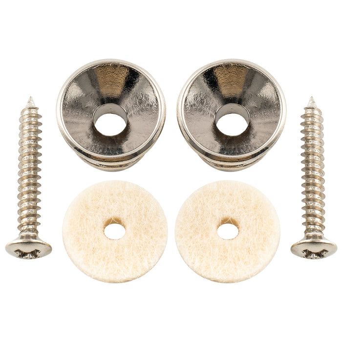 detail of musiclily pro steel strap button end pins for accoustic electric guitar mx1897 2p