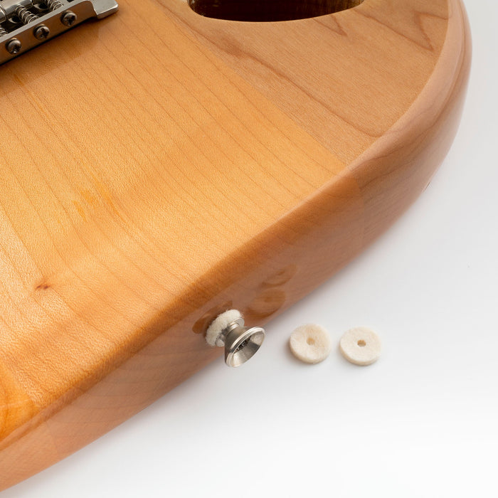 Application of musiclily basic guitar strap button felt washers mx1898 20p