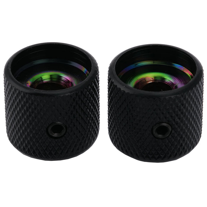 Perilla de control Musiclily Pro de acero de 6 mm con tornillo de fijación para guitarra eléctrica y bajo (juego de 2)