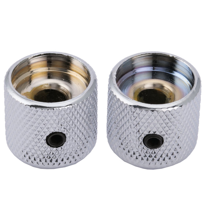 Perilla de control Musiclily Pro de acero de 6 mm con tornillo de fijación para guitarra eléctrica y bajo (juego de 2)