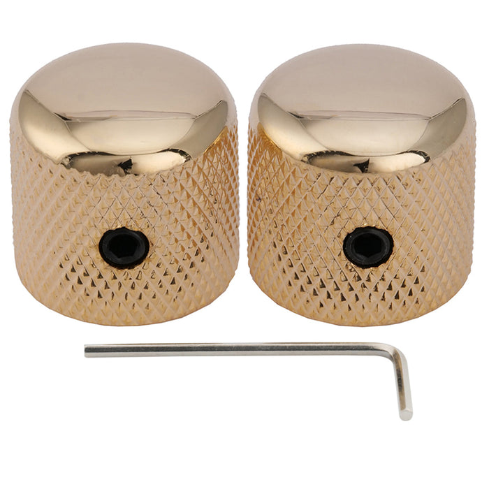 musiclily pro 6mm steel dome control knob with set screw for electric guitar bass mx1912 2p