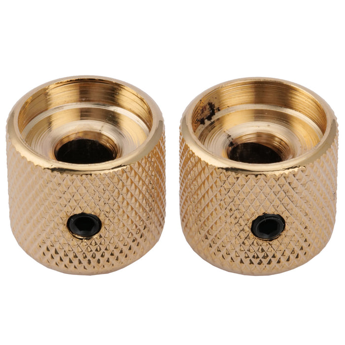 detail of musiclily pro 6mm steel dome control knob with set screw for electric guitar bass mx1912 2p
