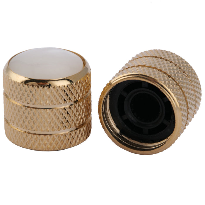 Part of musiclily pro coarse 18 splines steel dome white pearl top control knob for imported guitar bass mx1917 2p