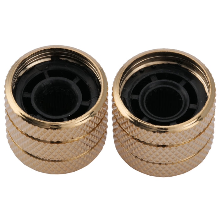 detail of musiclily pro coarse 18 splines steel dome white pearl top control knob for imported guitar bass mx1917 2p