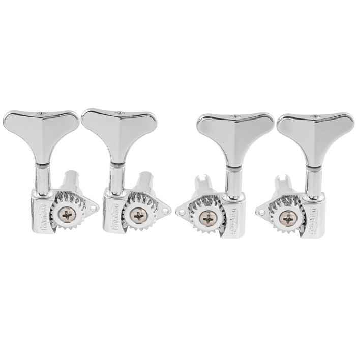 wilkinson 2r2l 20 1 ratio open gear machine heads for ibanez style electric bass tuners bass tuning pegs keys mx1922 2mx1923 2p, chrome