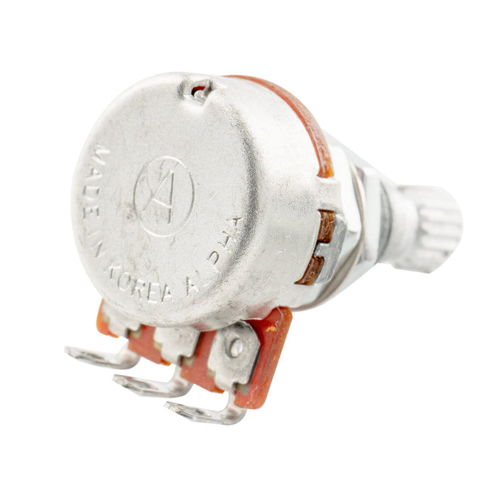 Alpha A250K Mini Pot Metric Split Standard Shaft 9.5mm Audio Taper Potentiometer for Electric Guitar Bass