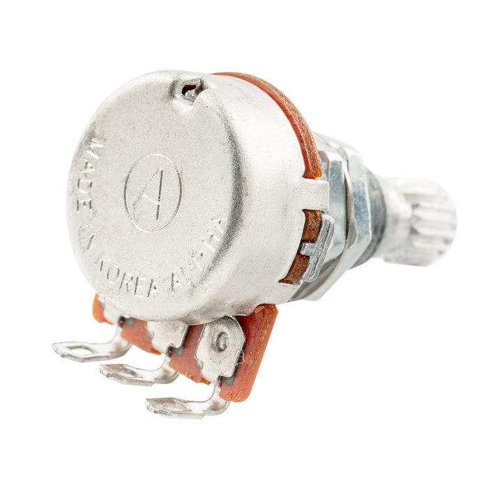 Alpha B250K Mini Pots Metric Split Standard Shaft 9.5mm Linear Taper Potentiometers for Electric Guitar Bass (Set of 10)