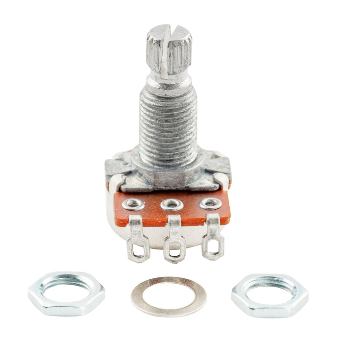 Alpha B250K Mini Pots Metric Split Standard Shaft 9.5mm Linear Taper Potentiometers for Electric Guitar Bass (Set of 10)