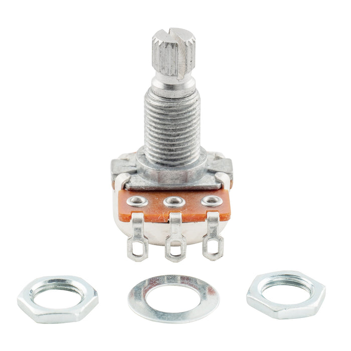 Alpha A500K+B500K Mini Pots Metric Split Standard Shaft 9.5mm Audio Linear Taper Potentiometers for ST Tele PB JB Style Electric Guitar Bass (Set of 1A1B)