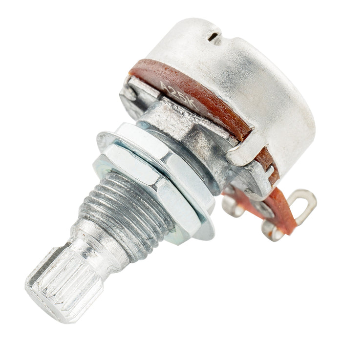 Alpha A25K Mini Pots Metric Split Standard Shaft 9.5mm Audio Taper Potentiometers for Active Pickups Electric Guitar Bass (Set of 10)