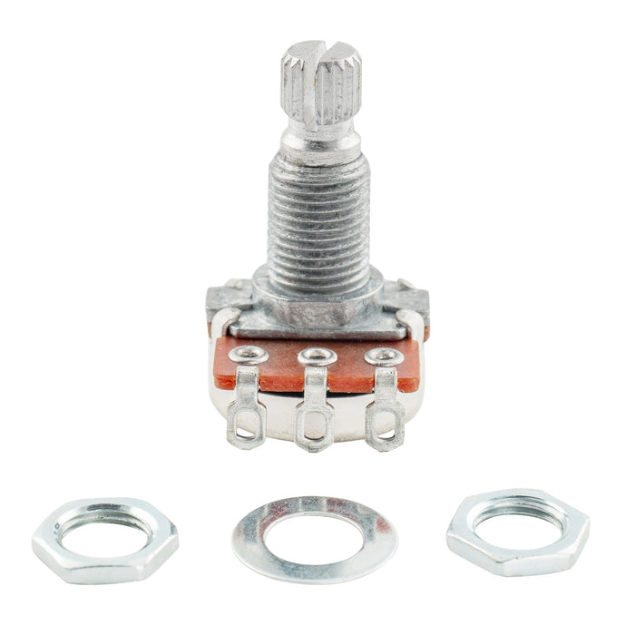 Alpha B25K Mini Pot Metric Split Standard Shaft 9.5mm Linear Taper Potentiometer for Active Pickups Electric Guitar Bass