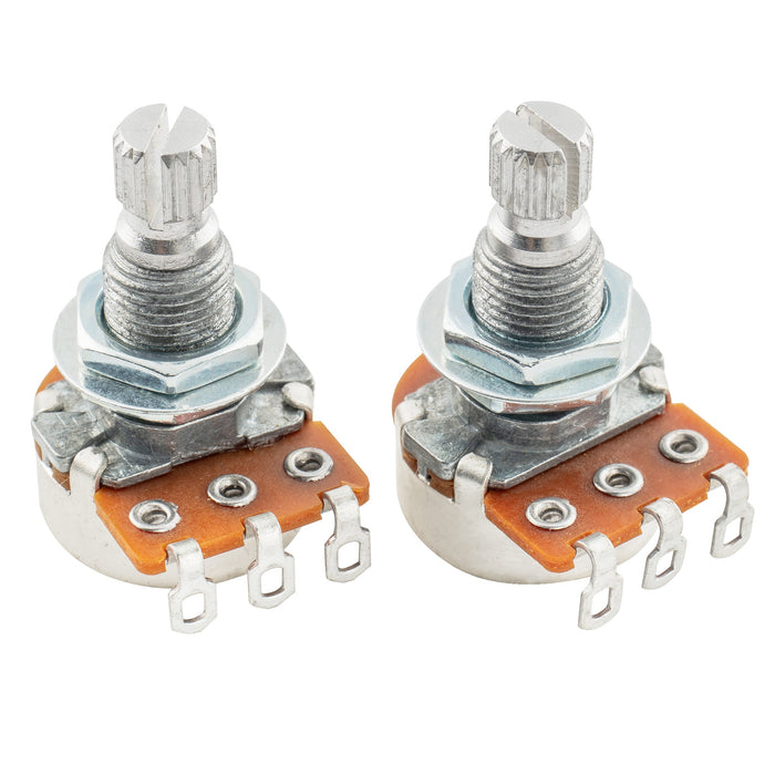 alpha b1meg mini metric coarse 18 spline split shaft pots linear taper potentiometers for electric guitar bass mx1946 2
