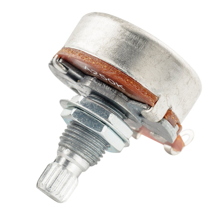 Alpha A250K Pots Metric Split Standard Shaft 9.5mm Audio Taper Potentiometers for ST Tele PB JB Style Electric Guitar Bass (Set of 3)