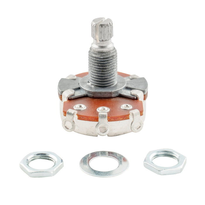 Alpha A250K Pots Metric Split Standard Shaft 9.5mm Audio Taper Potentiometers for ST Tele PB JB Style Electric Guitar Bass (Set of 3)