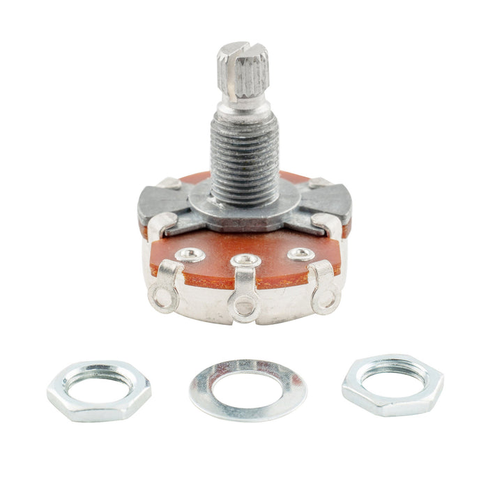 Alpha A250K+B250K Pots Metric Split Standard Shaft 9.5mm Audio Linear Taper Potentiometers for ST Tele PB JB Style Electric Guitar Bass (Set of 1A1B)