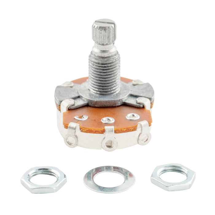 Alpha B250K Pots Metric Split Standard Shaft 9.5mm Linear Taper Potentiometers for Electric Guitar Bass (Set of 10)