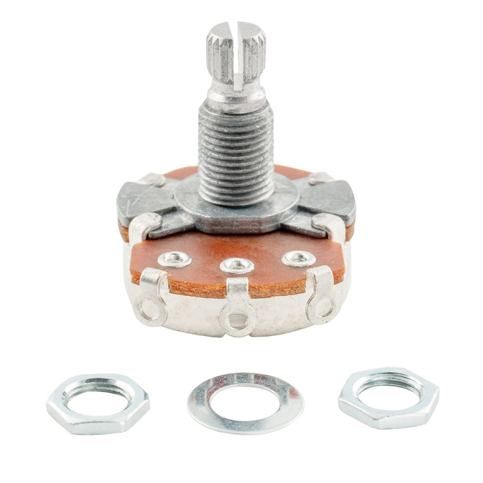 alpha 500k metric coarse 18 spline split shaft pots audio linear taper potentiometers for electric guitar bass mx1949 4 details