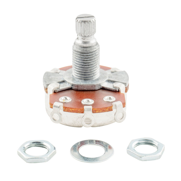 Alpha A500K+B500K Pots Metric Split Standard Shaft 9.5mm Audio Linear Taper Potentiometers for ST Tele PB JB Style Electric Guitar Bass (Set of 1A1B)