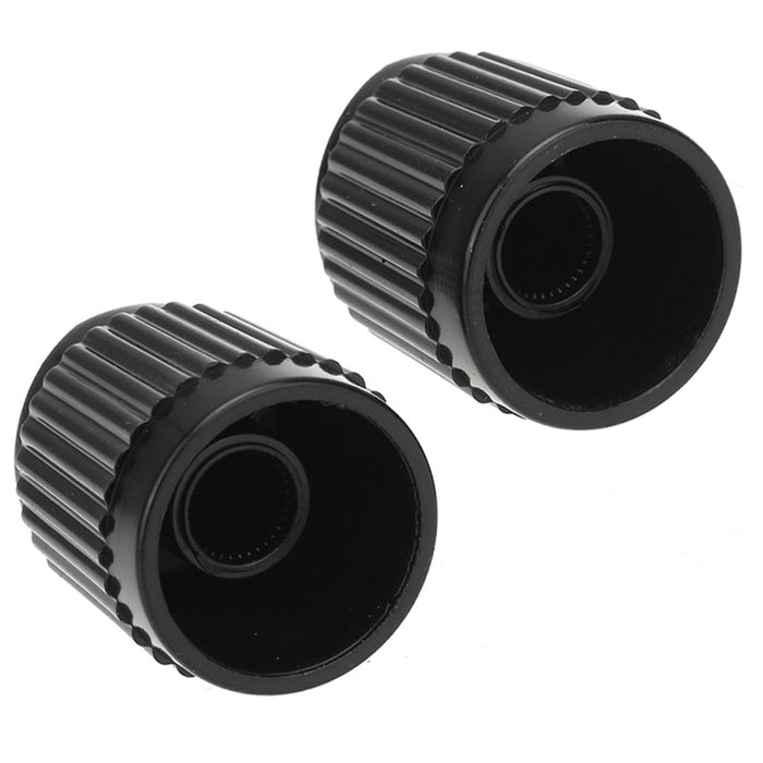 detail of musiclily pro universal fitting metric size plastic bevel top knobs for guitar or bass steinberger style mx1965 2