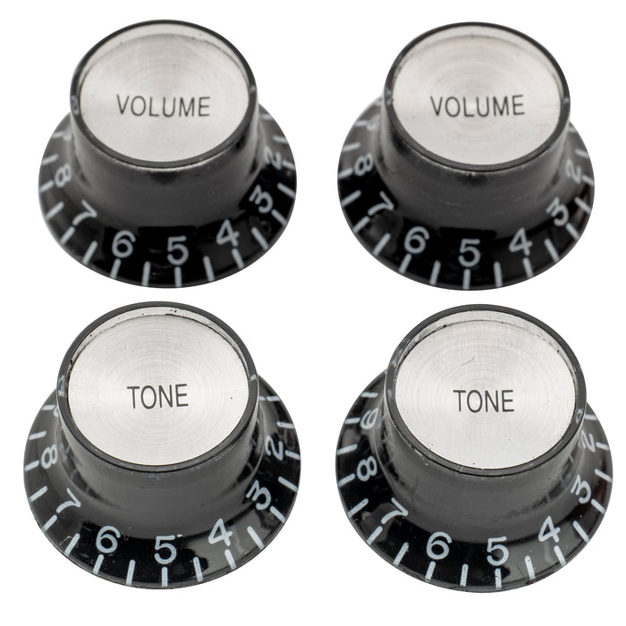 musiclily pro left handed inch size fine 24 spline top hat bell knobs tone volume control knobs for usa lp sg style electric guitar 2 pcst2v mx1966 2mx1967 2p