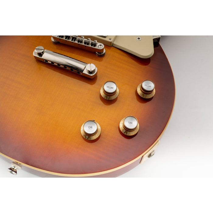 Application of musiclily pro left handed metric coarse 18 spline top hat bell knobs tone volume control knobs for epiphone lp sg style electric guitar 2 pcst2v mx1968 2mx1969 2p