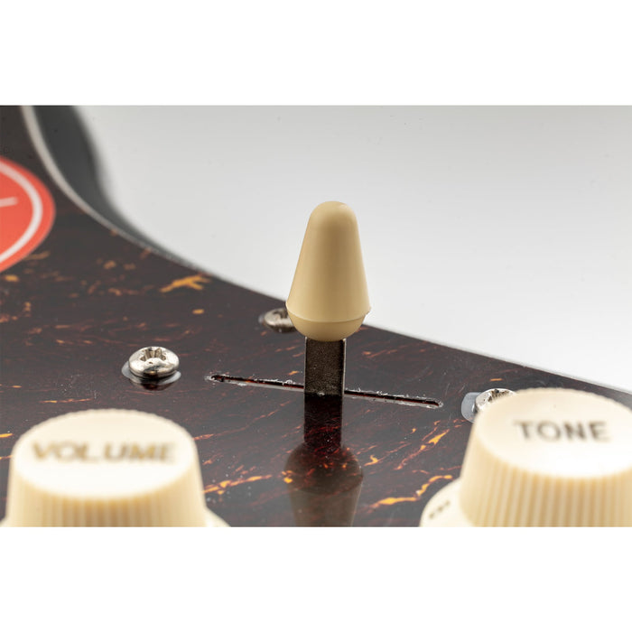 Musiclily Pro ミリ規格 5WAYスイッチチップ STレバースイッチノブ Import Stratストラトスタイルのエレキギター用 エイジドホワイト(2個セット)