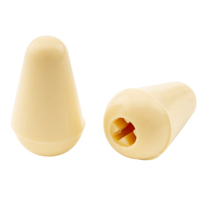 musiclily pro metric size guitar 5 way switch tips switch lever knobs for import strat style electric guitar mx1972 2p, mint ivory color