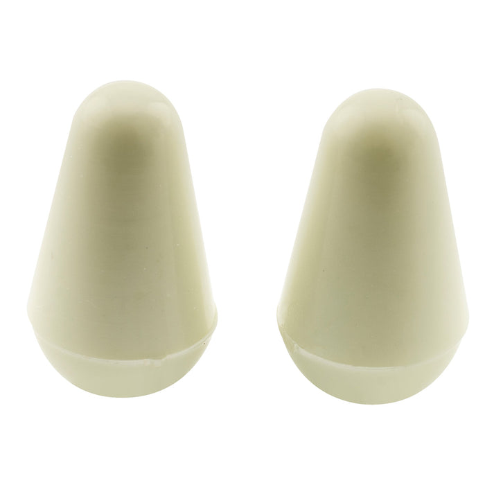 Musiclily Pro ミリ規格 5WAYスイッチチップ STレバースイッチノブ Import Stratストラトスタイルのエレキギター用 エイジドホワイト(2個セット)