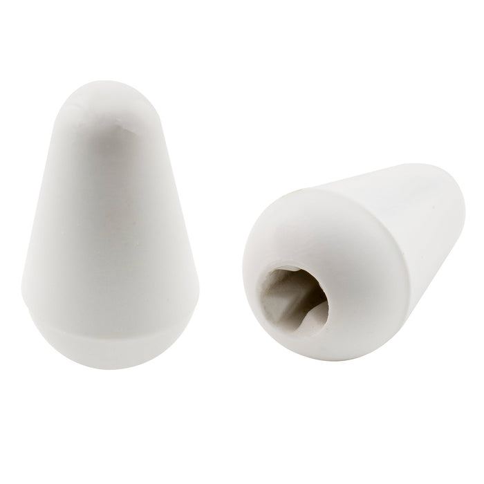 musiclily pro metric size guitar 5 way switch tips switch lever knobs for import strat style electric guitar mx1972 2p, white