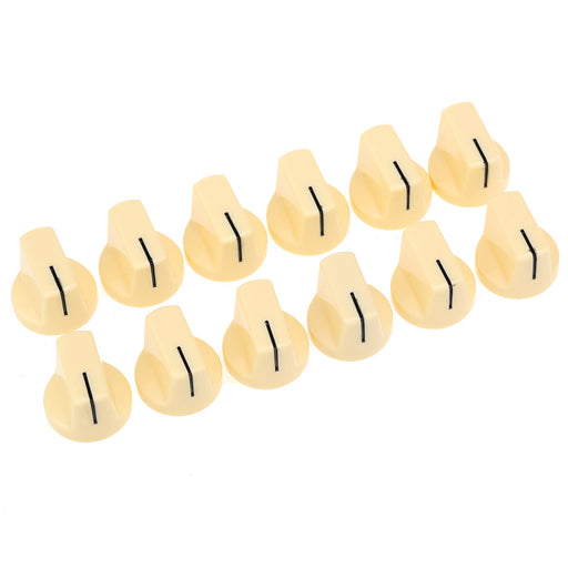 musiclily pro coarse 18 spline plastic knobs for guitar bass amp effect pedal amplifier mx1974 12p