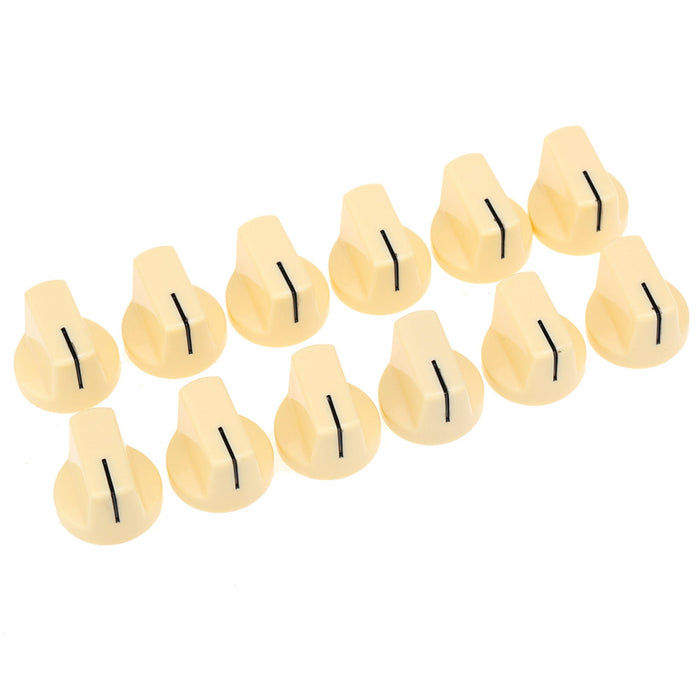 musiclily pro coarse 18 spline plastic knobs for guitar bass amp effect pedal amplifier mx1974 12p